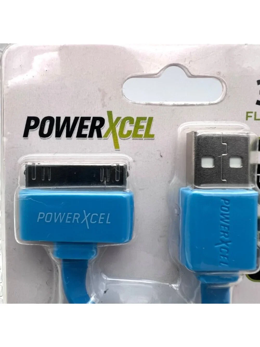 PowerXcel 3ft Flat 30-Pin To USB Sync & Charge Cable For iPhone/iPad/iPod New